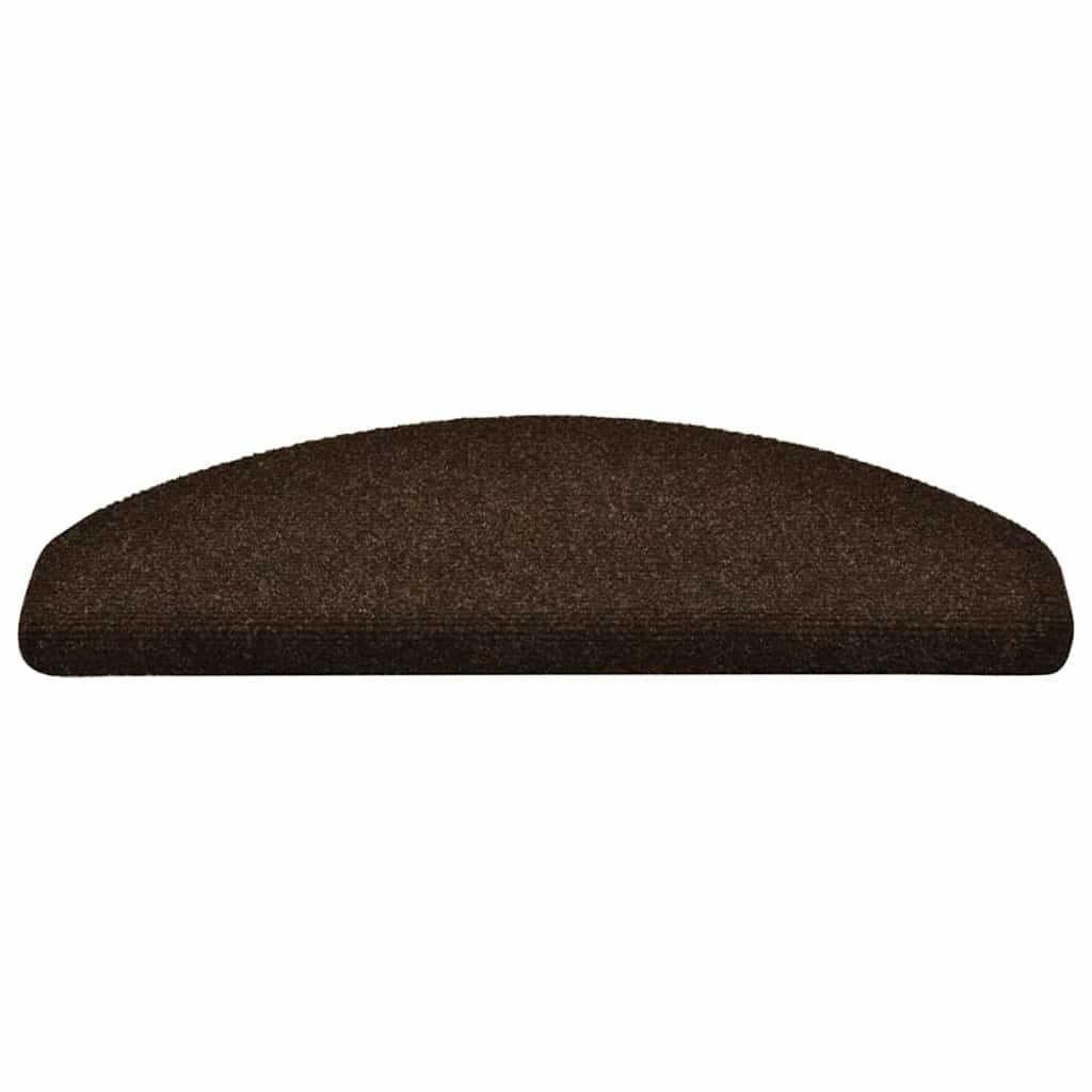 Trapmatten Zelfklevend 5 stuks 65x21x4 cm Bruin Halfrond Groot