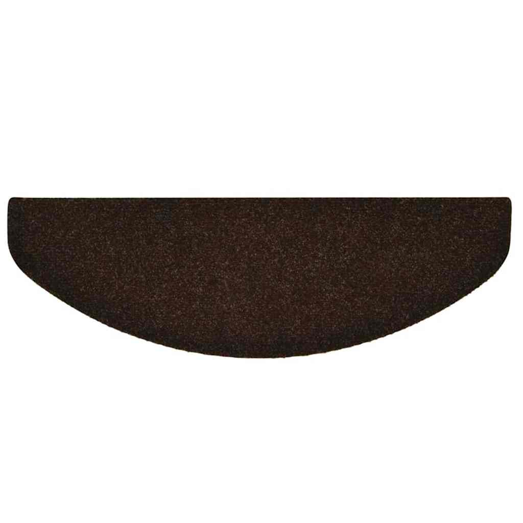 Trapmatten Zelfklevend 5 stuks 65x21x4 cm Bruin Halfrond Groot