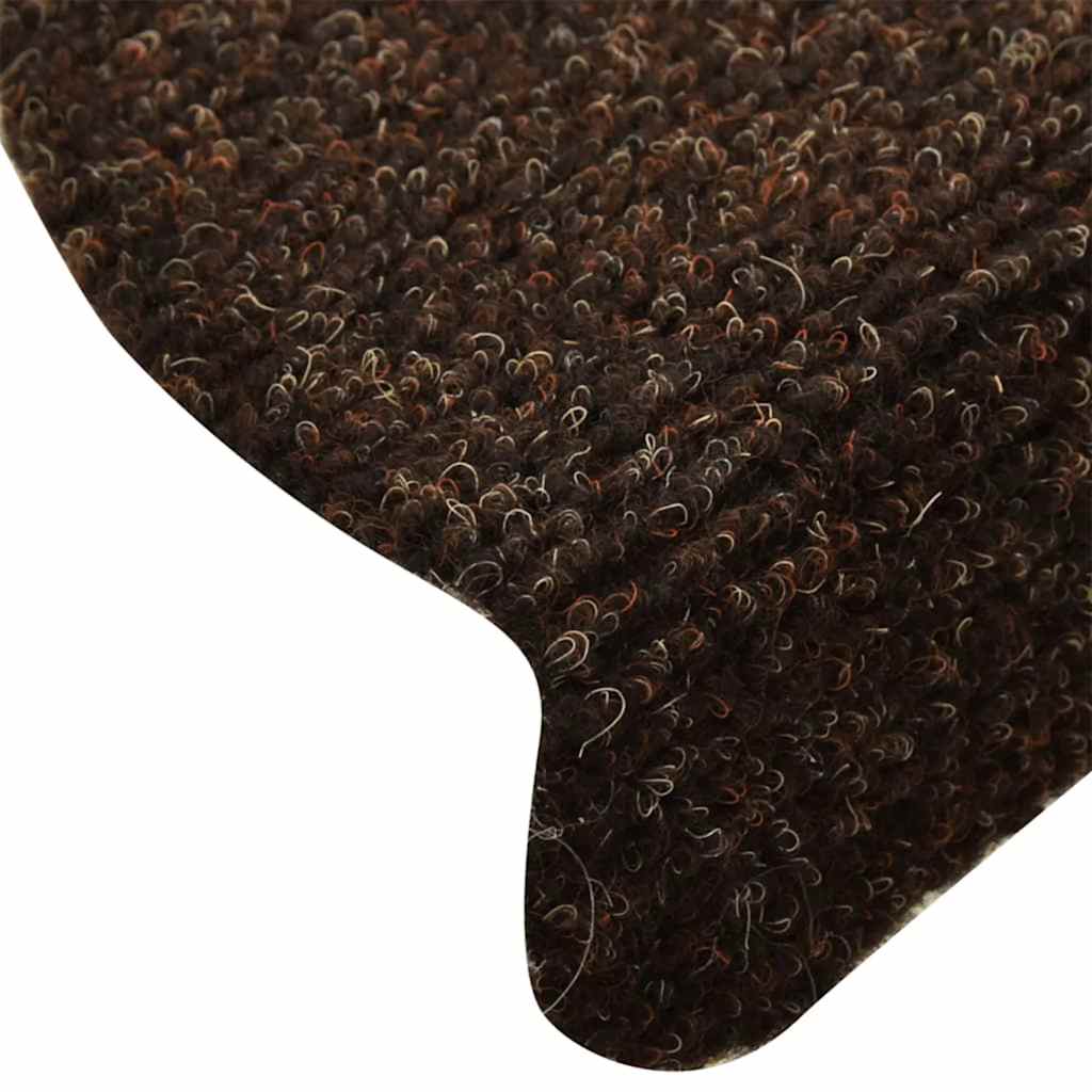 Trapmatten Zelfklevend 5 stuks 65x21x4 cm Bruin Halfrond Groot