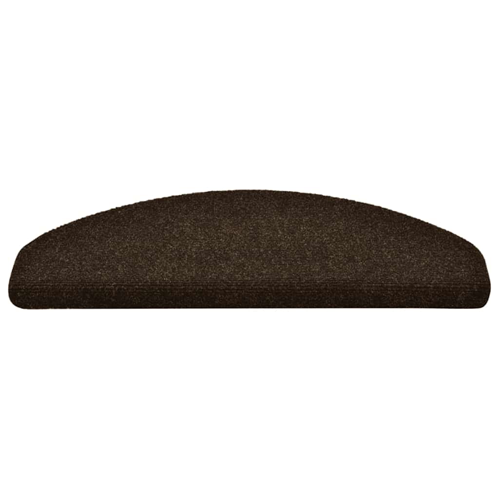 Trapmatten Zelfklevend 10 stuks 65x21x4 cm Bruin Halfrond Groot