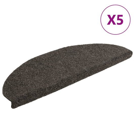 Trapmatten Zelfklevend 5 stuks 65x21x4 cm Antraciet Halfrond Groot is nu te koop bij PeponiXL, paradijselijk wonen!