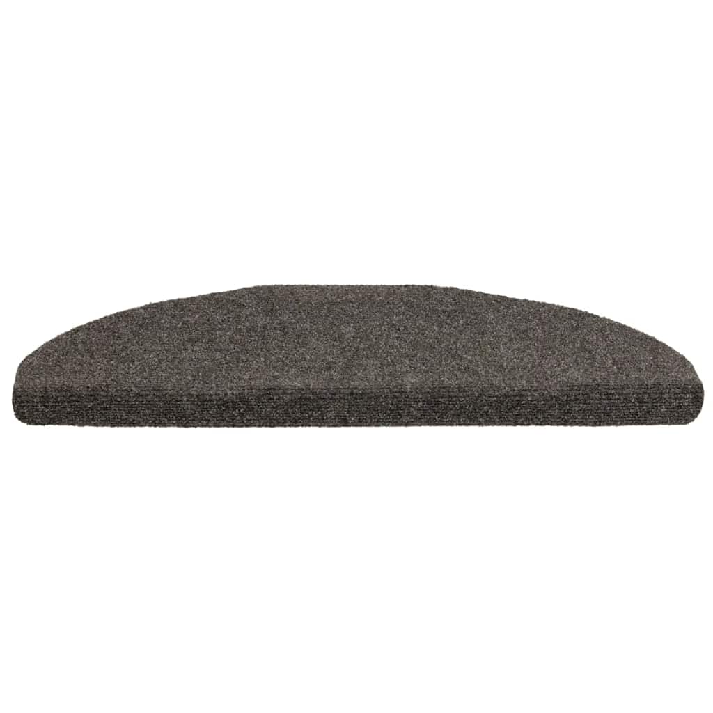 Trapmatten Zelfklevend 10 st 65x21x4 cm Antraciet Halfrond Groot