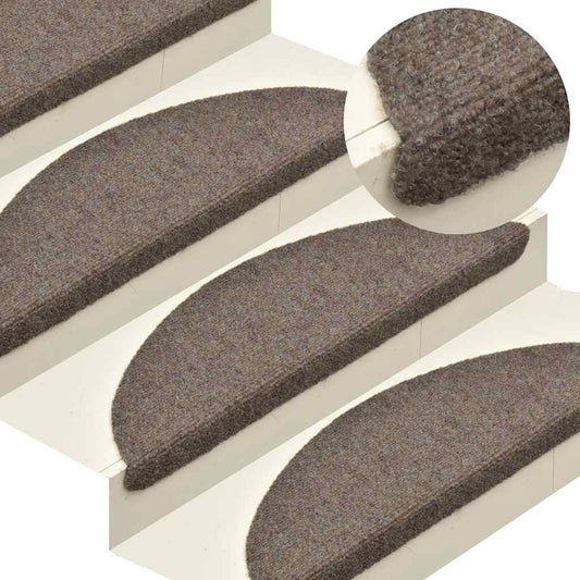 Trapmatten Zelfklevend 10 st 65x21x4 cm Beige Halfrond Groot is nu te koop bij PeponiXL, paradijselijk wonen!