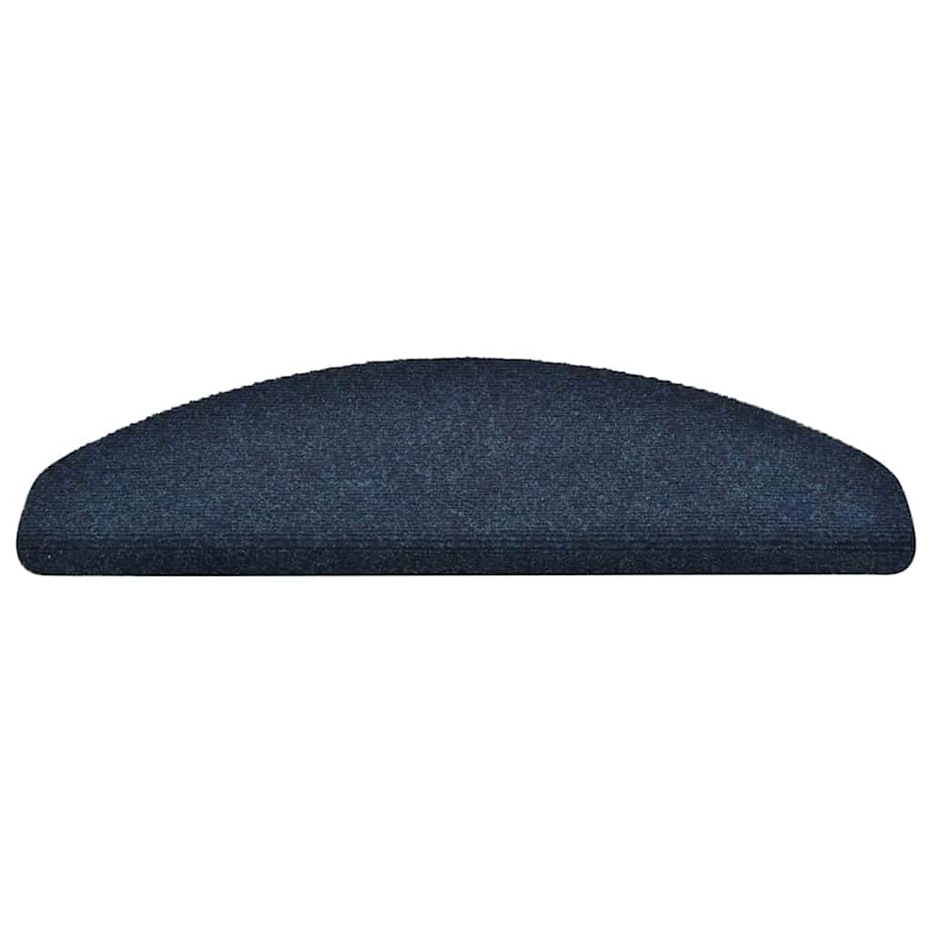 Trapmatten Zelfklevend 5 stuks 65x21x4 cm Marineblauw Halfrond Groot