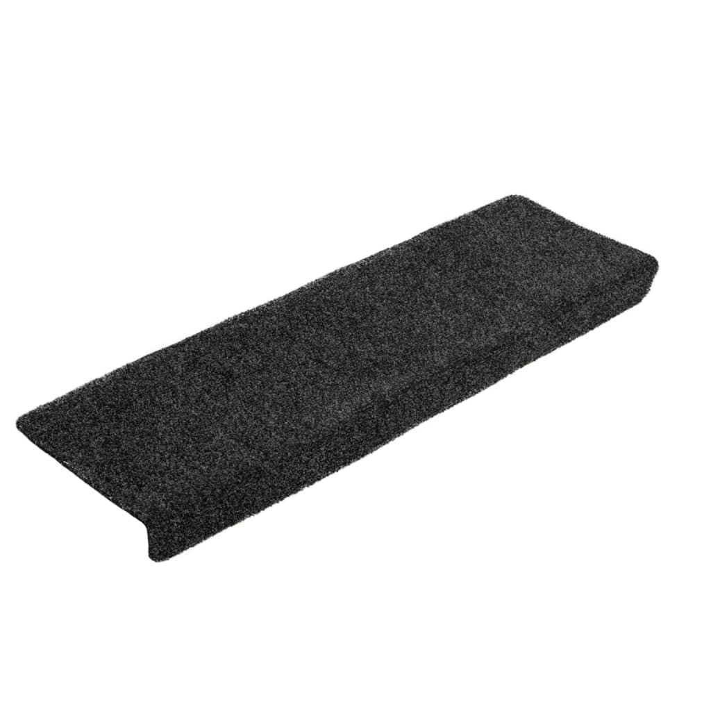 Trapmatten Zelfklevend 5 stuks 65x21x4 cm donkergrijs Rechthoekige Rand is nu te koop bij PeponiXL, paradijselijk wonen!