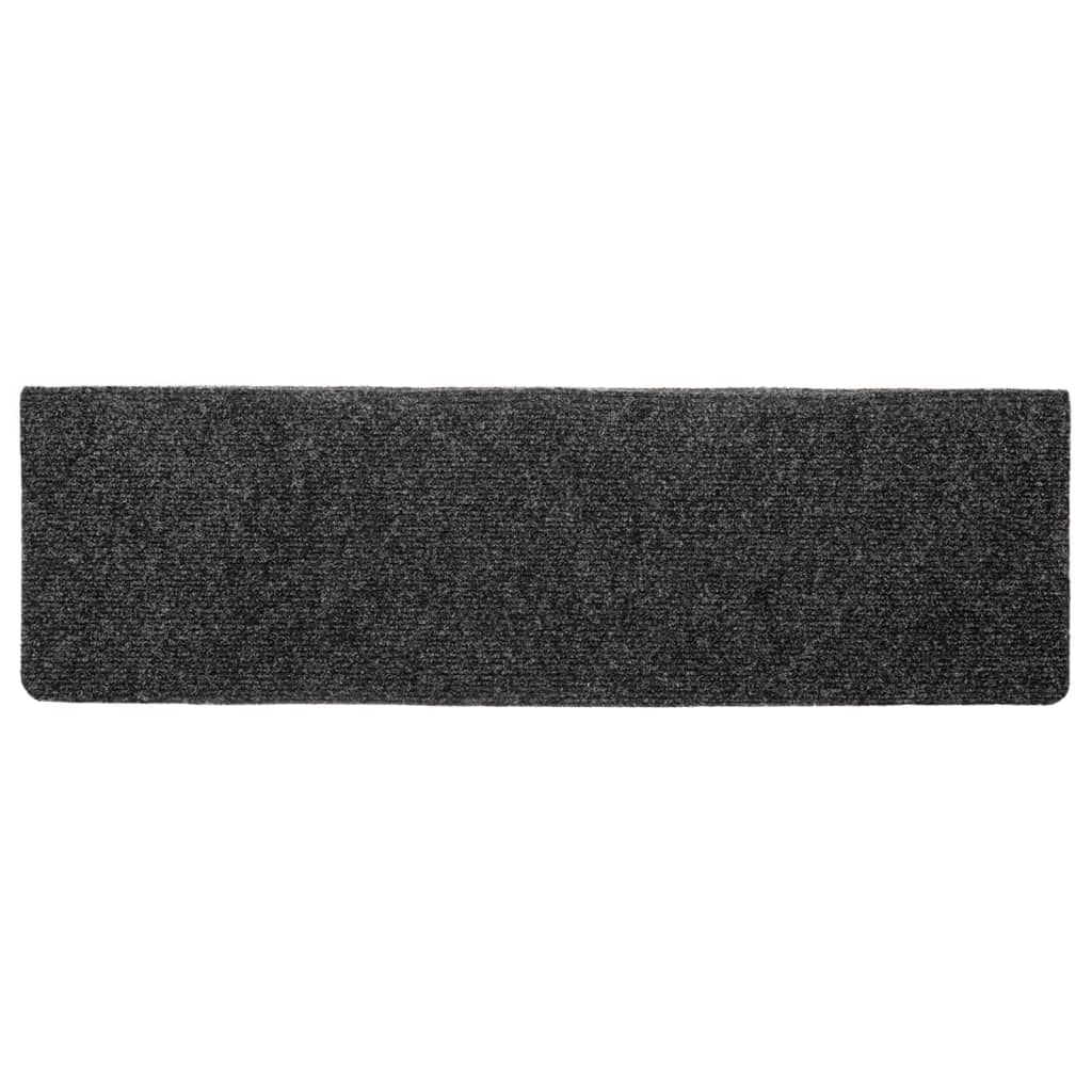 Trapmatten Zelfklevend 5 stuks 65x21x4 cm donkergrijs Rechthoekige Rand is nu te koop bij PeponiXL, paradijselijk wonen!