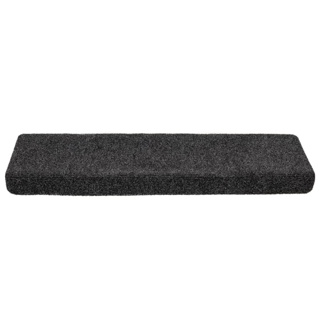 Trapmatten zelfklevend 10 stuks 65x21x4 cm donkergrijs rechthoekige rand is nu te koop bij PeponiXL, paradijselijk wonen!
