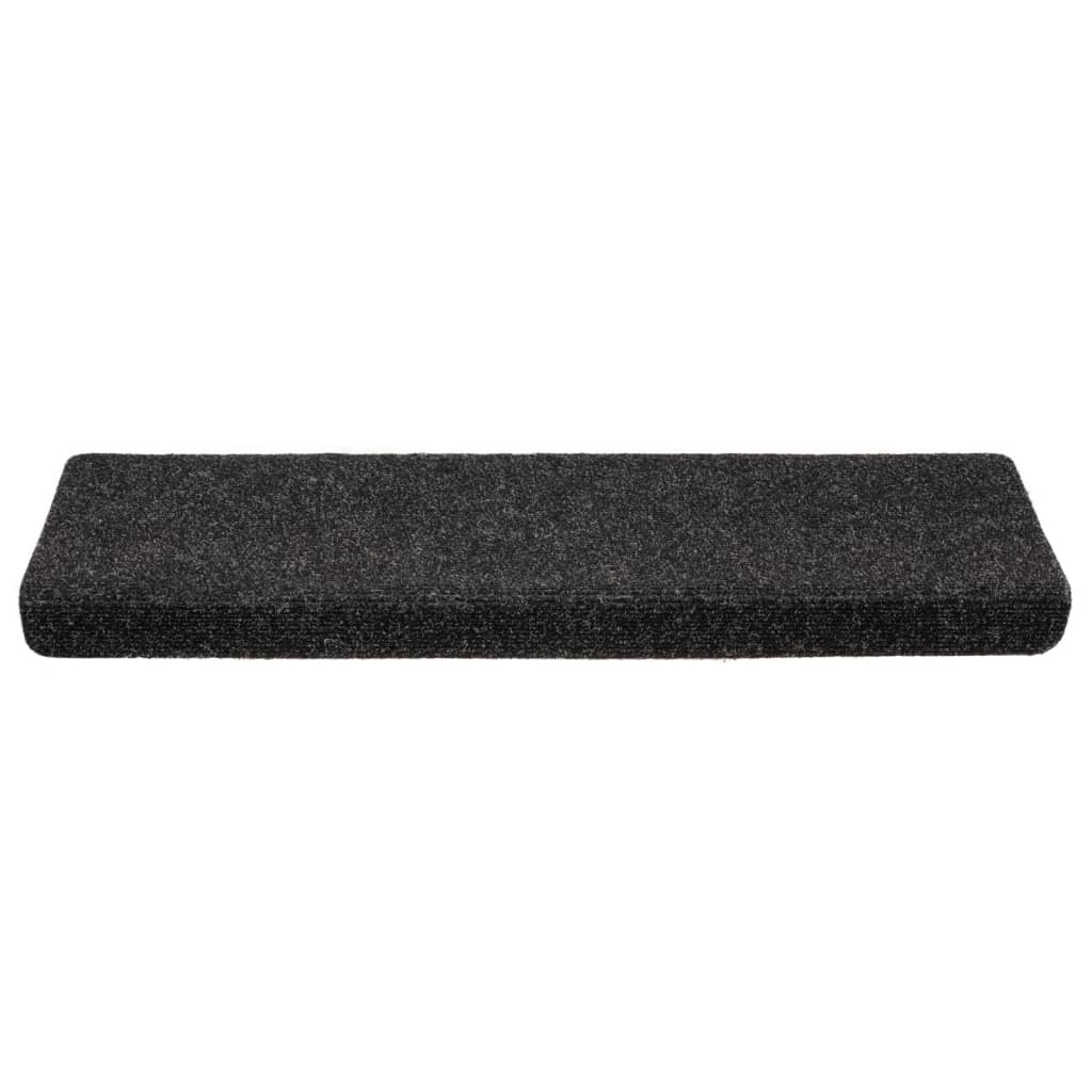 Trapmatten Zelfklevend 5 stuks 65x21x4 cm Zwart Rechthoekige Rand is nu te koop bij PeponiXL, paradijselijk wonen!