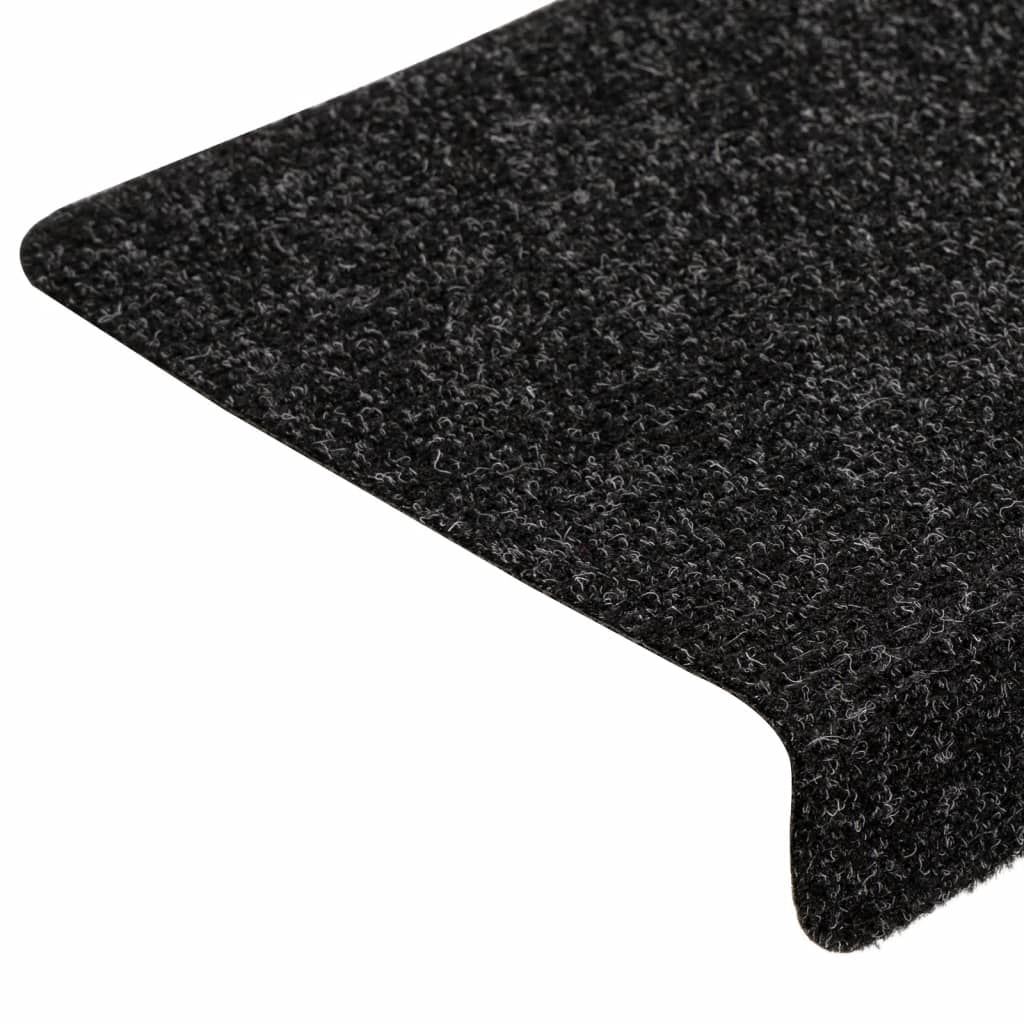 Trapmatten Zelfklevend 5 stuks 65x21x4 cm Zwart Rechthoekige Rand is nu te koop bij PeponiXL, paradijselijk wonen!