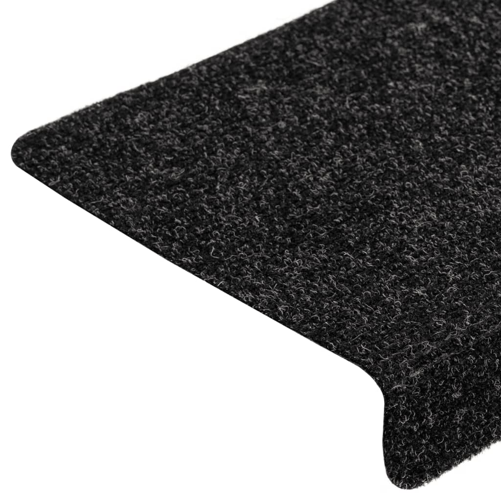 Trapmatten Zelfklevend 5 stuks 65x21x4 cm Zwart Rechthoekige Rand is nu te koop bij PeponiXL, paradijselijk wonen!
