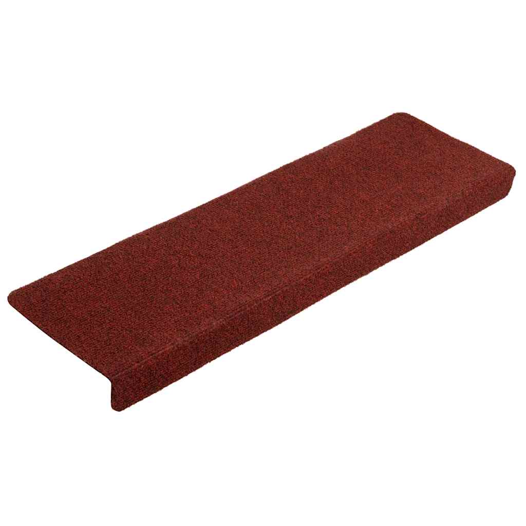 Trapmatten Zelfklevend 5 stuks 65x21x4 cm Bordeaux Rood Rechthoekige Rand is nu te koop bij PeponiXL, paradijselijk wonen!