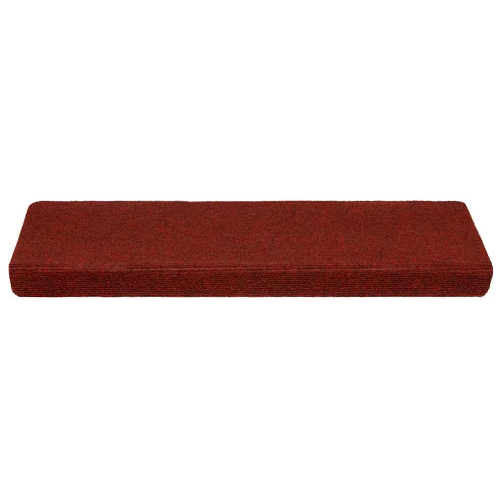 Trapmatten Zelfklevend 5 stuks 65x21x4 cm Bordeaux Rood Rechthoekige Rand is nu te koop bij PeponiXL, paradijselijk wonen!