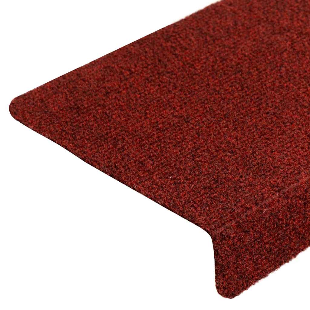 Trapmatten Zelfklevend 5 stuks 65x21x4 cm Bordeaux Rood Rechthoekige Rand is nu te koop bij PeponiXL, paradijselijk wonen!