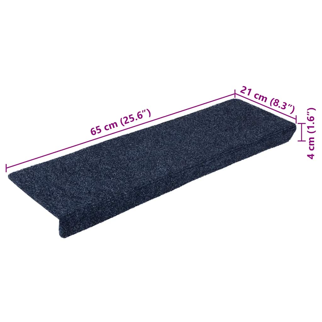 Trapmatten Zelfklevend 10 st 65x21x4 cm Antraciet Rechthoekige Rand is nu te koop bij PeponiXL, paradijselijk wonen!