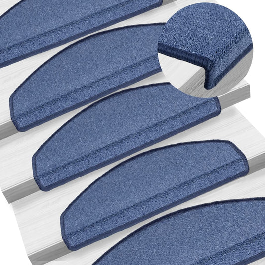 Trapmatten 5 st 65x24x4 cm Blauw Halfrond Groot is nu te koop bij PeponiXL, paradijselijk wonen!
