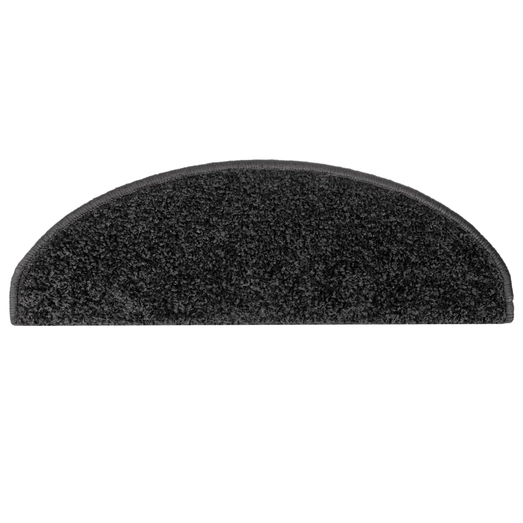 Trapmatten 10 st 65x21x4 cm Zwart Halfrond Groot is nu te koop bij PeponiXL, paradijselijk wonen!