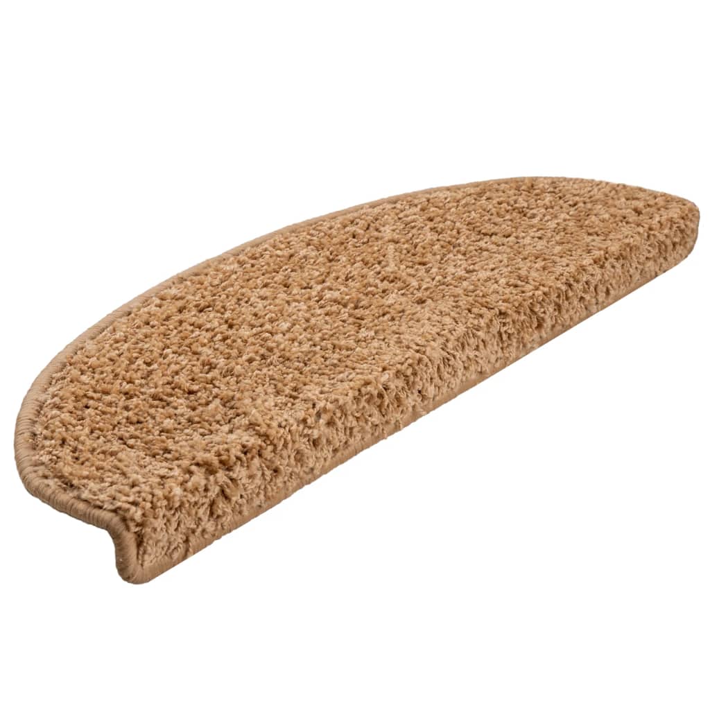 Trapmatten 10 st 65x21x4 cm Beige Halfrond Groot