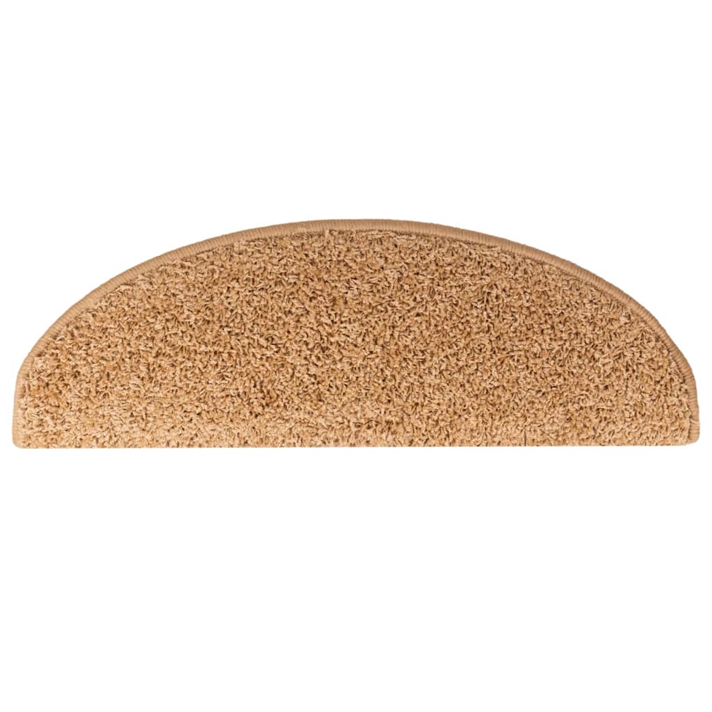 Trapmatten 10 st 65x21x4 cm Beige Halfrond Groot