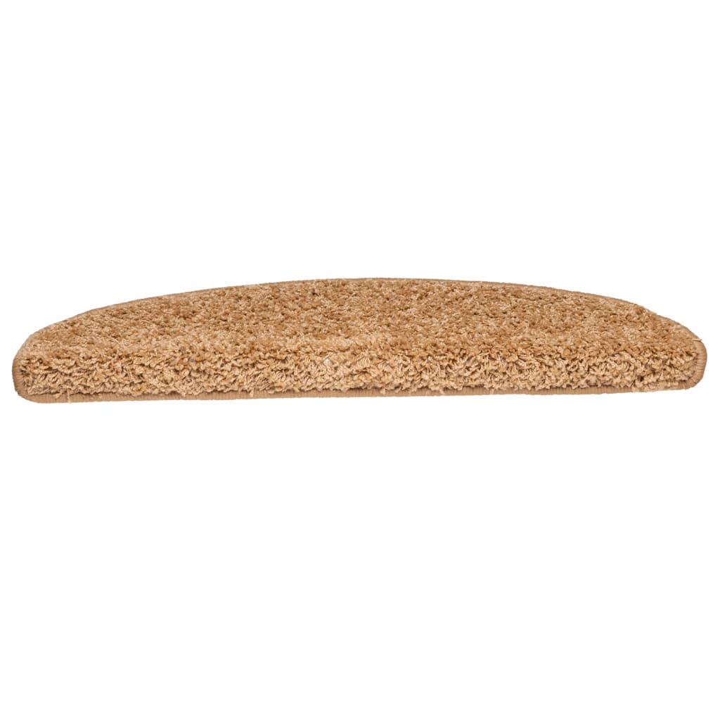 Trapmatten 10 st 65x21x4 cm Beige Halfrond Groot