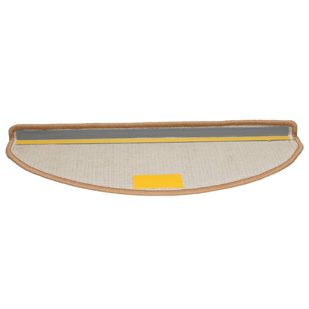 Trapmatten 10 st 65x21x4 cm Beige Halfrond Groot