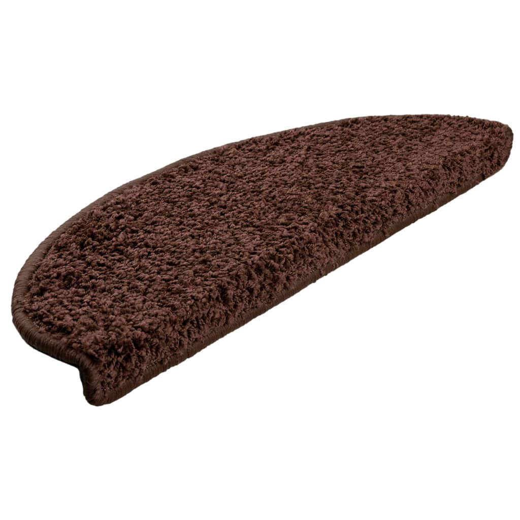 Trapmatten 10 st 65x21x4 cm Bruin Halfrond Groot
