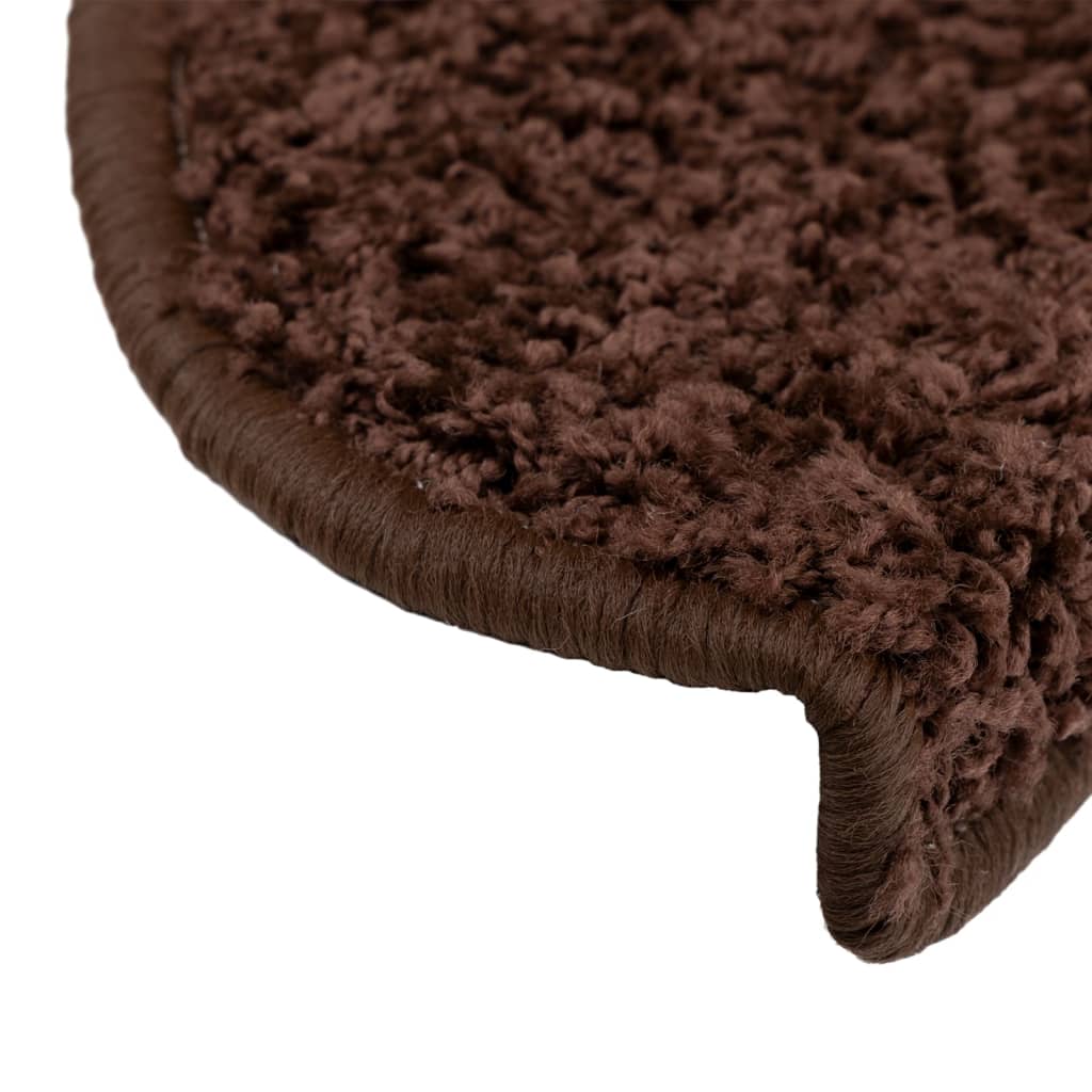 Trapmatten 10 st 65x21x4 cm Bruin Halfrond Groot