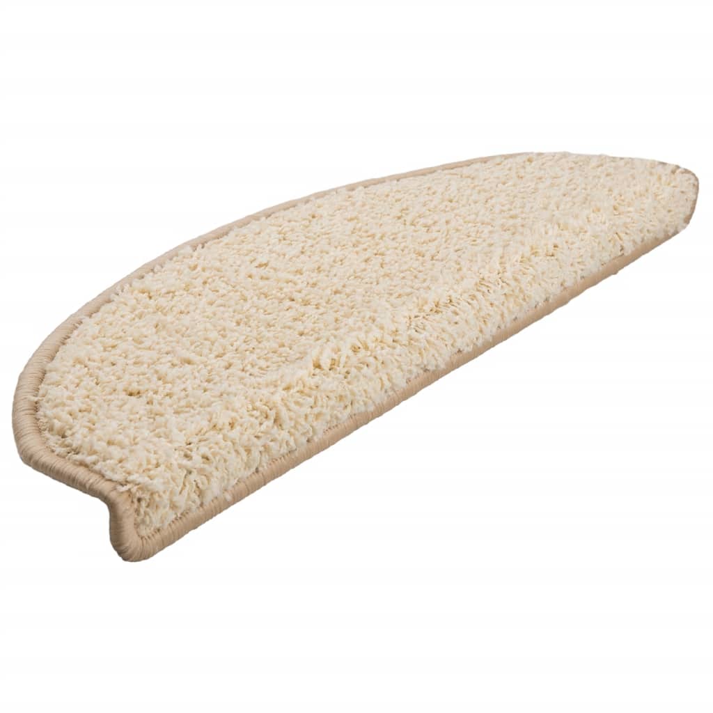 Trapmatten 10 st 65x21x4 cm Crème Halfrond Groot