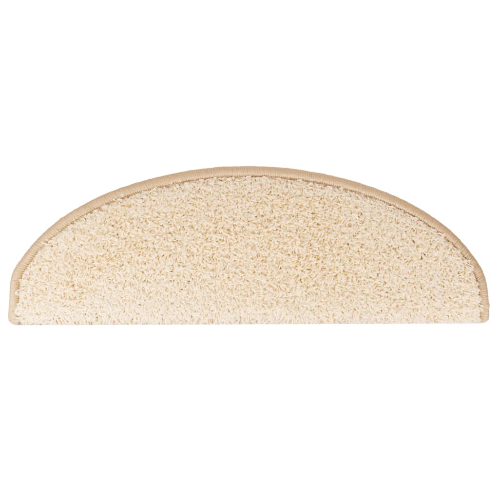 Trapmatten 10 st 65x21x4 cm Crème Halfrond Groot
