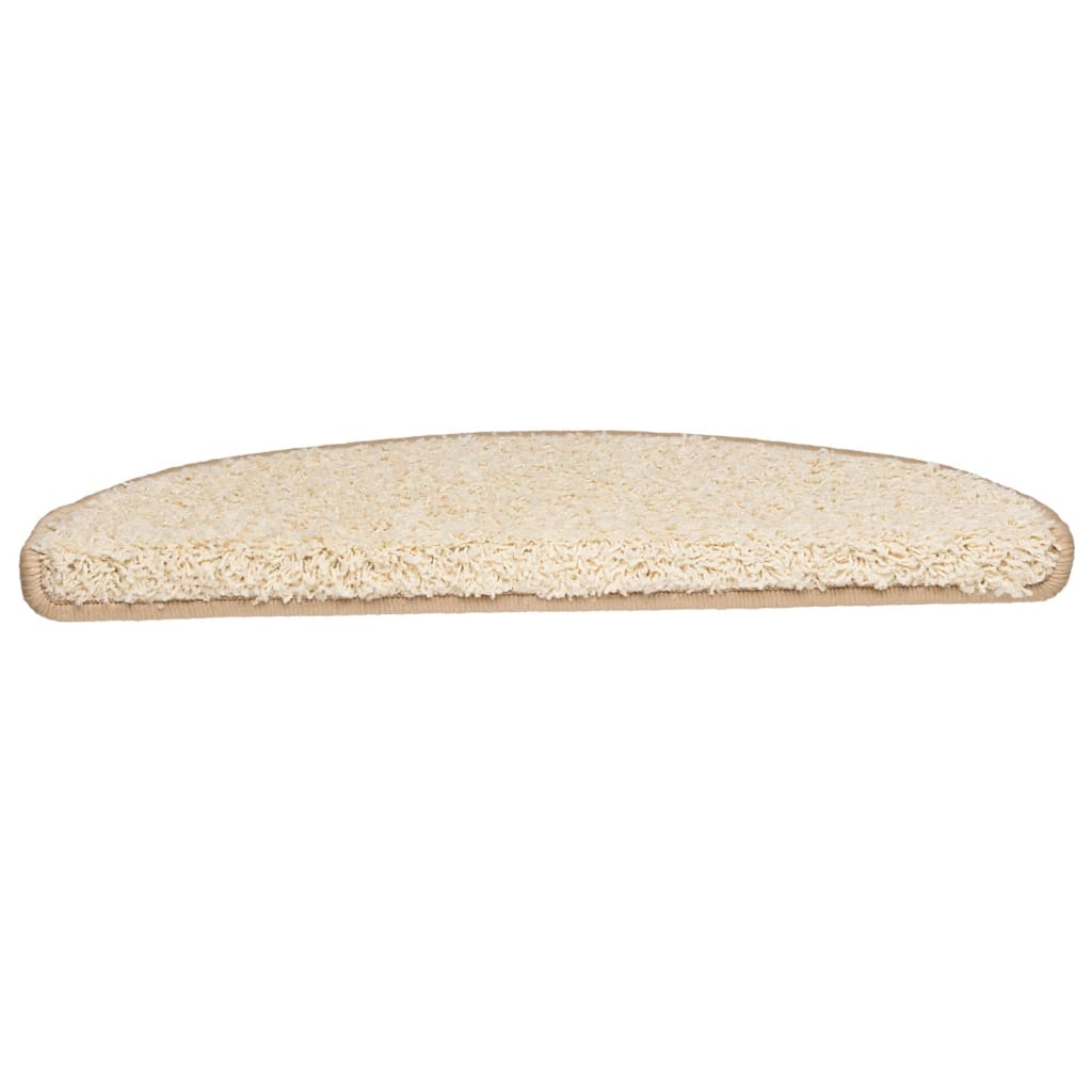 Trapmatten 10 st 65x21x4 cm Crème Halfrond Groot