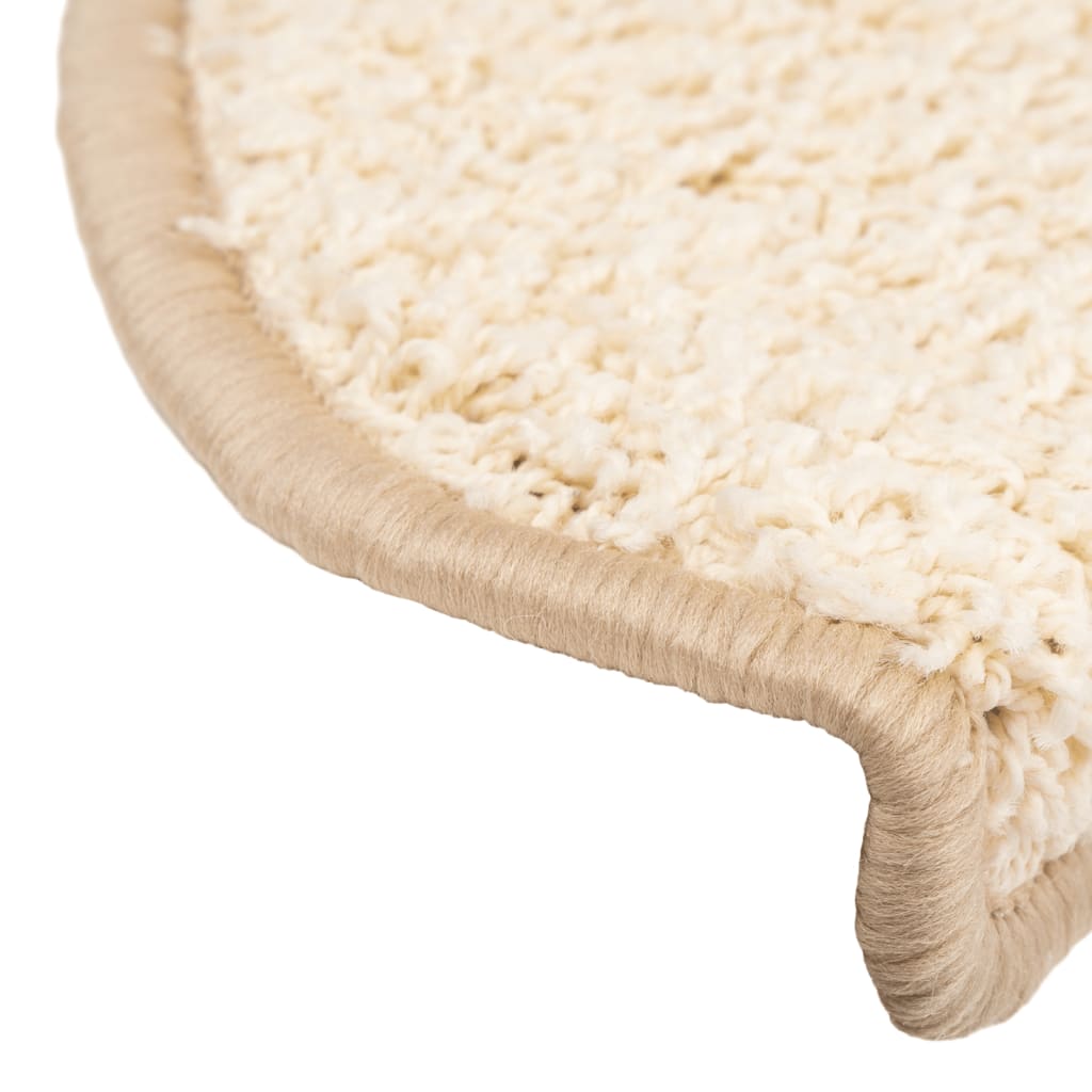 Trapmatten 10 st 65x21x4 cm Crème Halfrond Groot