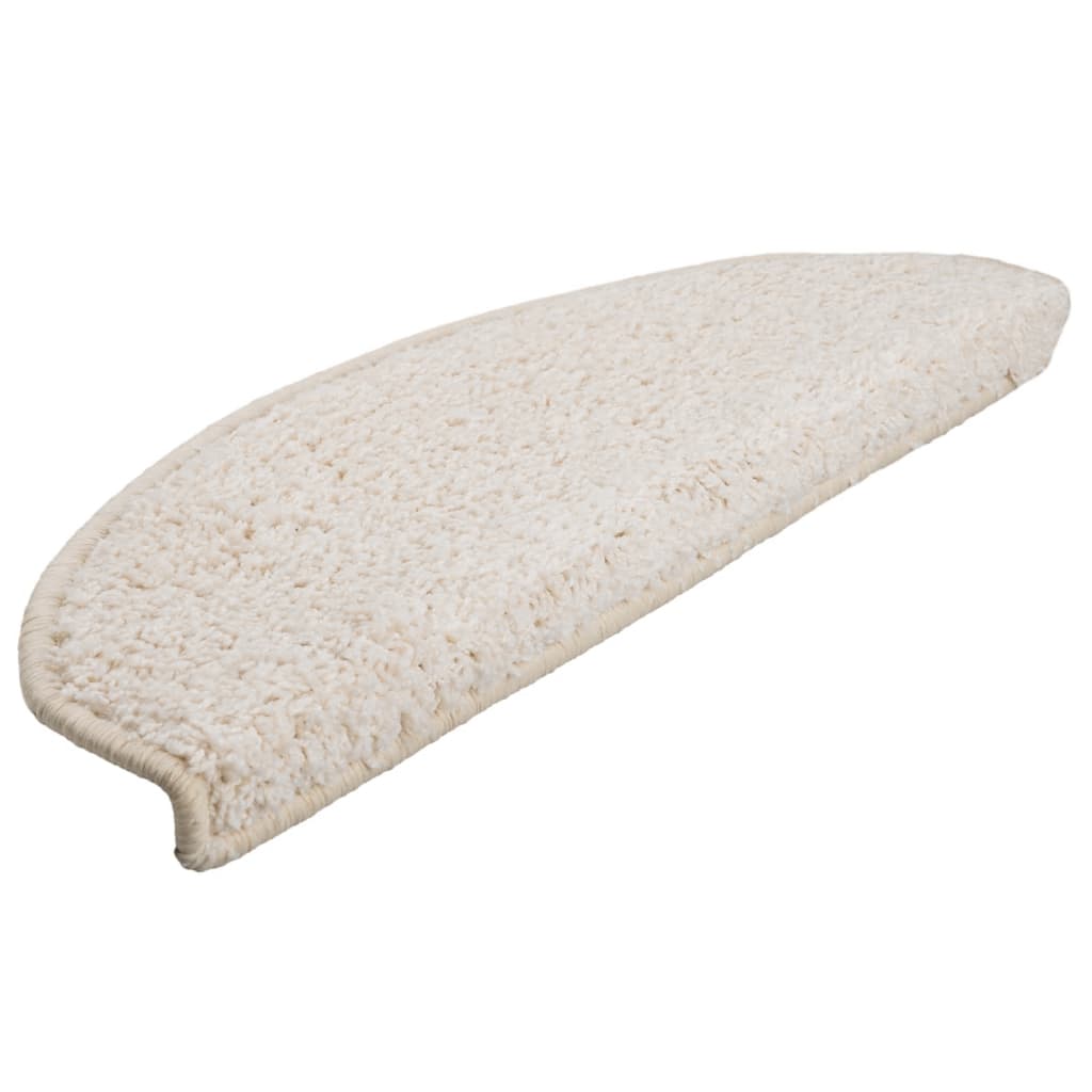 Trapmatten 10 st 65x21x4 cm Wit Halfrond Groot