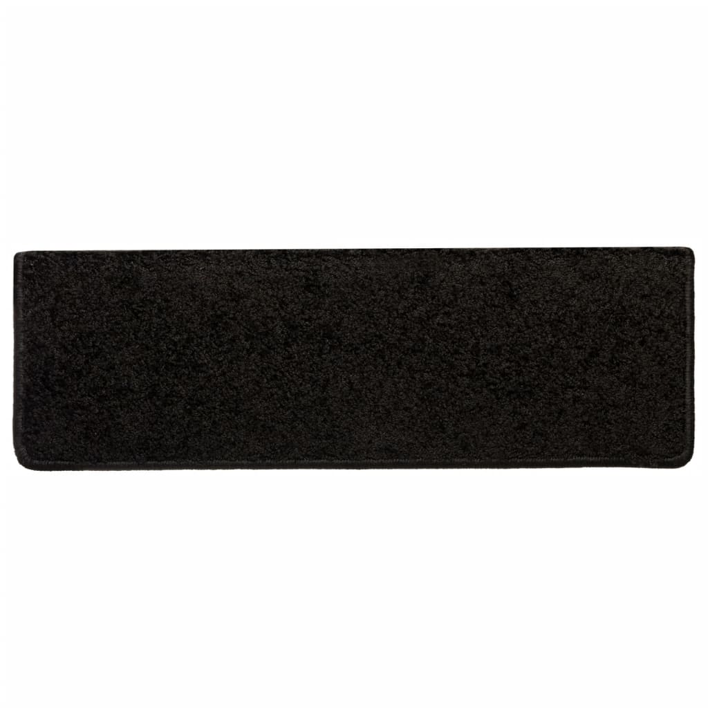 Trapmatten 10 st 65x21x4 cm Zwart Rechthoekige Rand is nu te koop bij PeponiXL, paradijselijk wonen!