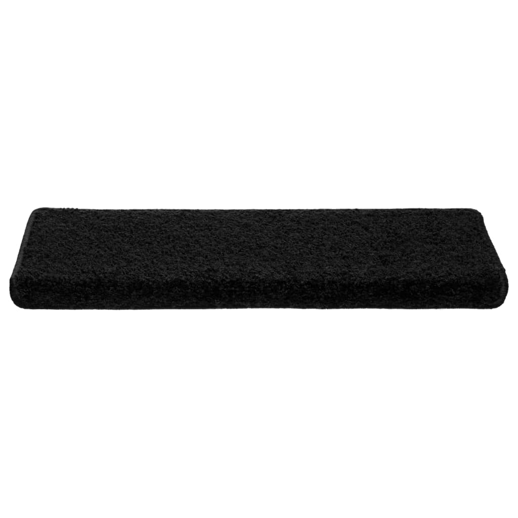 Trapmatten 10 st 65x21x4 cm Zwart Rechthoekige Rand is nu te koop bij PeponiXL, paradijselijk wonen!