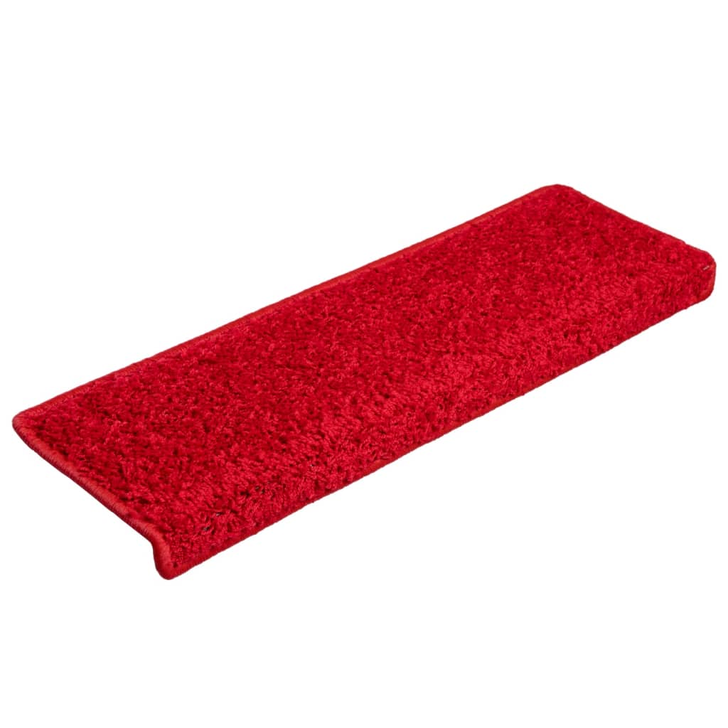 Trapmatten 10 st 65x21x4 cm Rood Rechthoekige Rand is nu te koop bij PeponiXL, paradijselijk wonen!