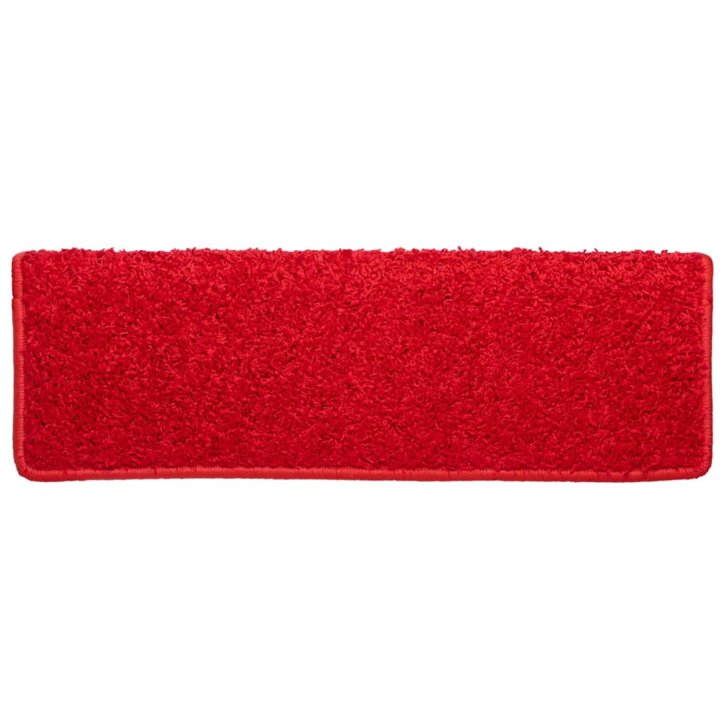 Trapmatten 10 st 65x21x4 cm Rood Rechthoekige Rand is nu te koop bij PeponiXL, paradijselijk wonen!