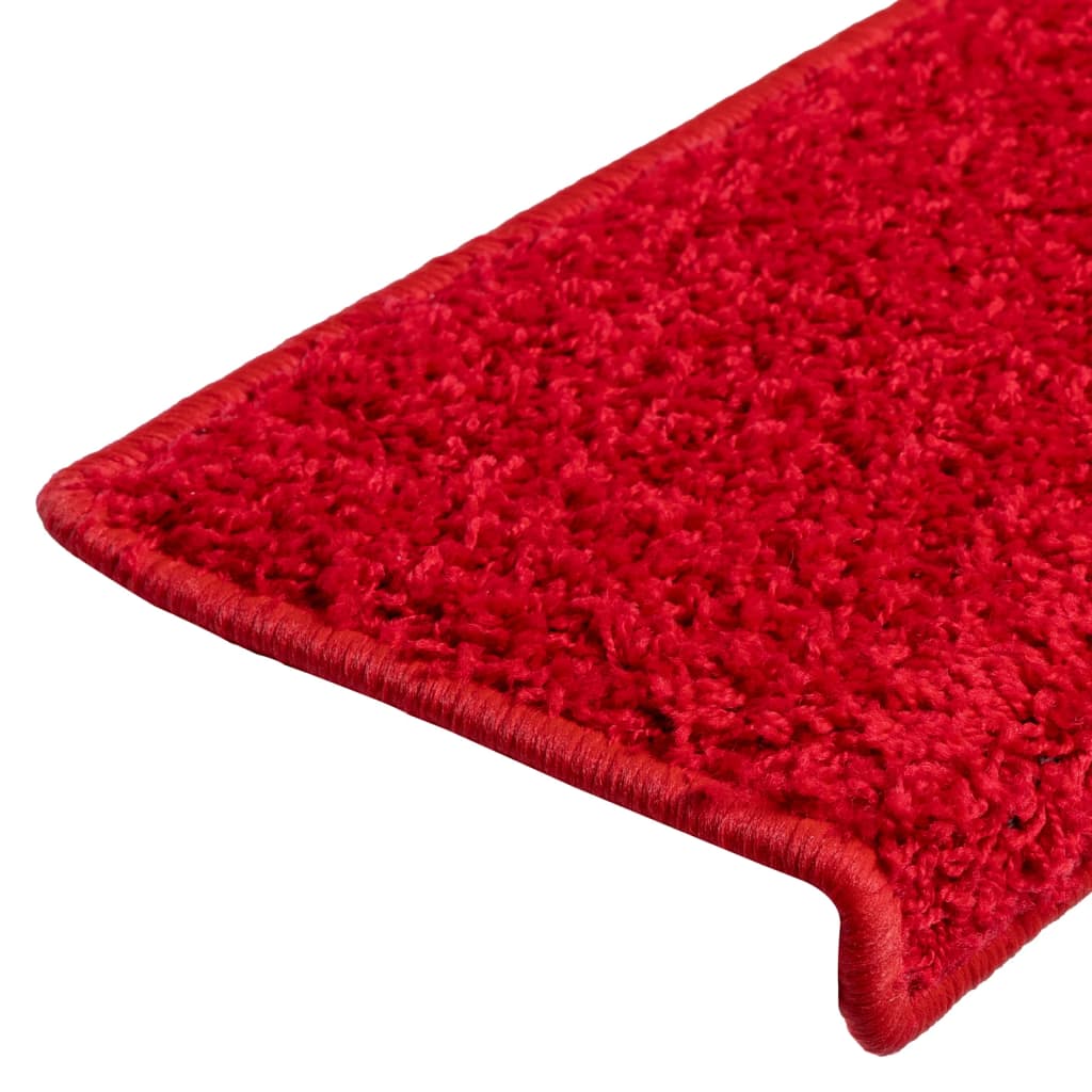 Trapmatten 10 st 65x21x4 cm Rood Rechthoekige Rand is nu te koop bij PeponiXL, paradijselijk wonen!