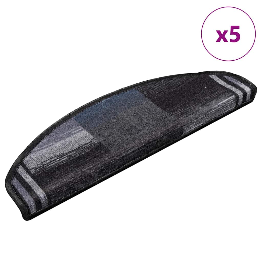 Trapmatten zelfklevend 5 st 65x21x4 cm zwart en grijs is nu te koop bij PeponiXL, paradijselijk wonen!