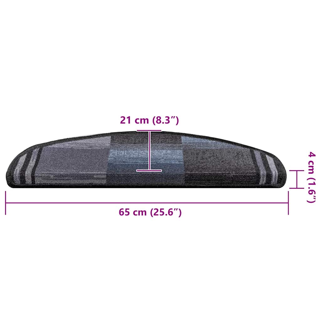 Trapmatten zelfklevend 5 st 65x21x4 cm zwart en grijs is nu te koop bij PeponiXL, paradijselijk wonen!