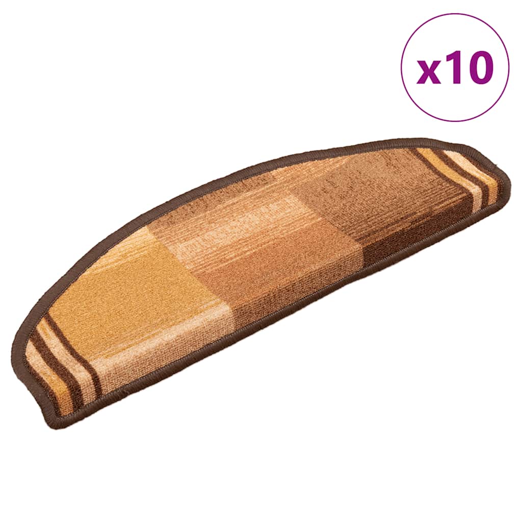Trapmatten zelfklevend 10 st 65x21x4 cm bruin is nu te koop bij PeponiXL, paradijselijk wonen!