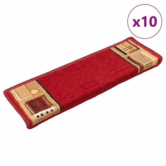 Trapmatten zelfklevend 10 st 65x21x4 cm rood is nu te koop bij PeponiXL, paradijselijk wonen!