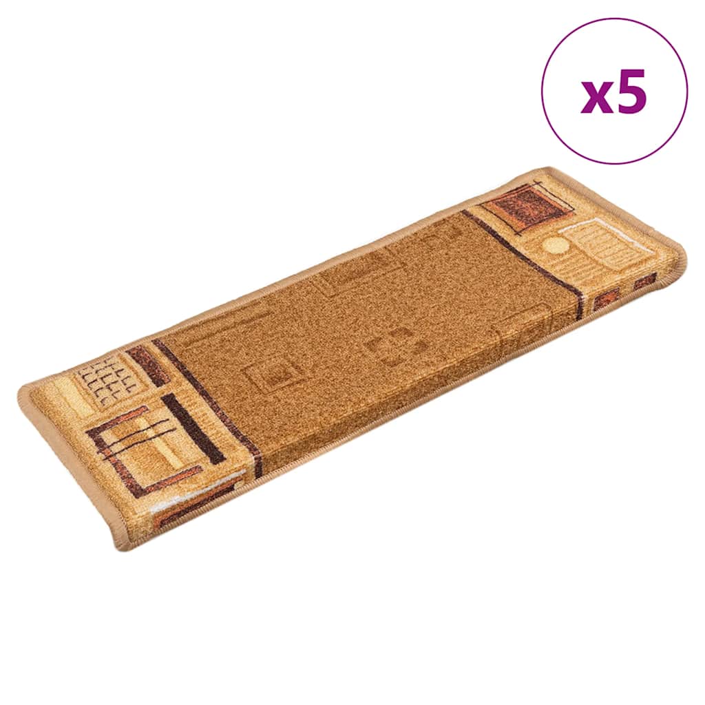 Trapmatten zelfklevend 5 st 65x21x4 cm beige is nu te koop bij PeponiXL, paradijselijk wonen!