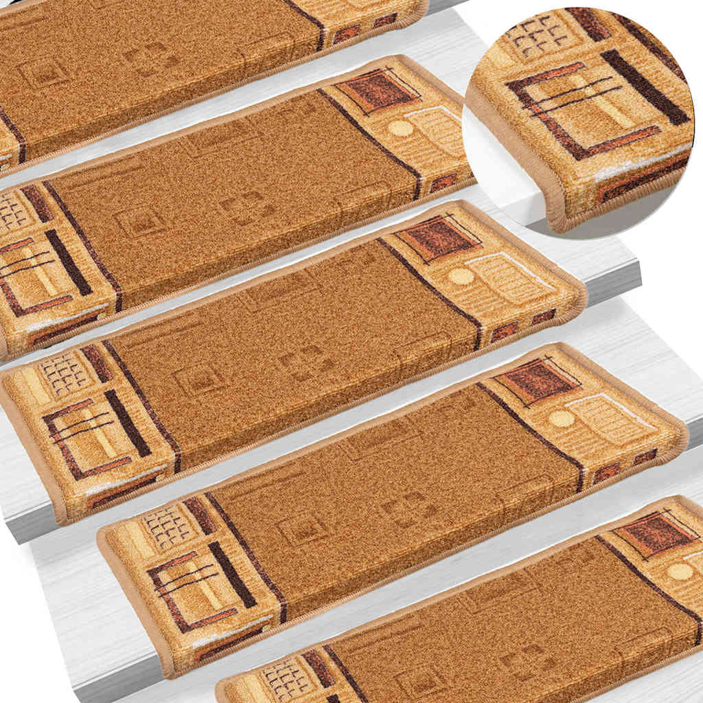 Trapmatten zelfklevend 5 st 65x21x4 cm beige is nu te koop bij PeponiXL, paradijselijk wonen!