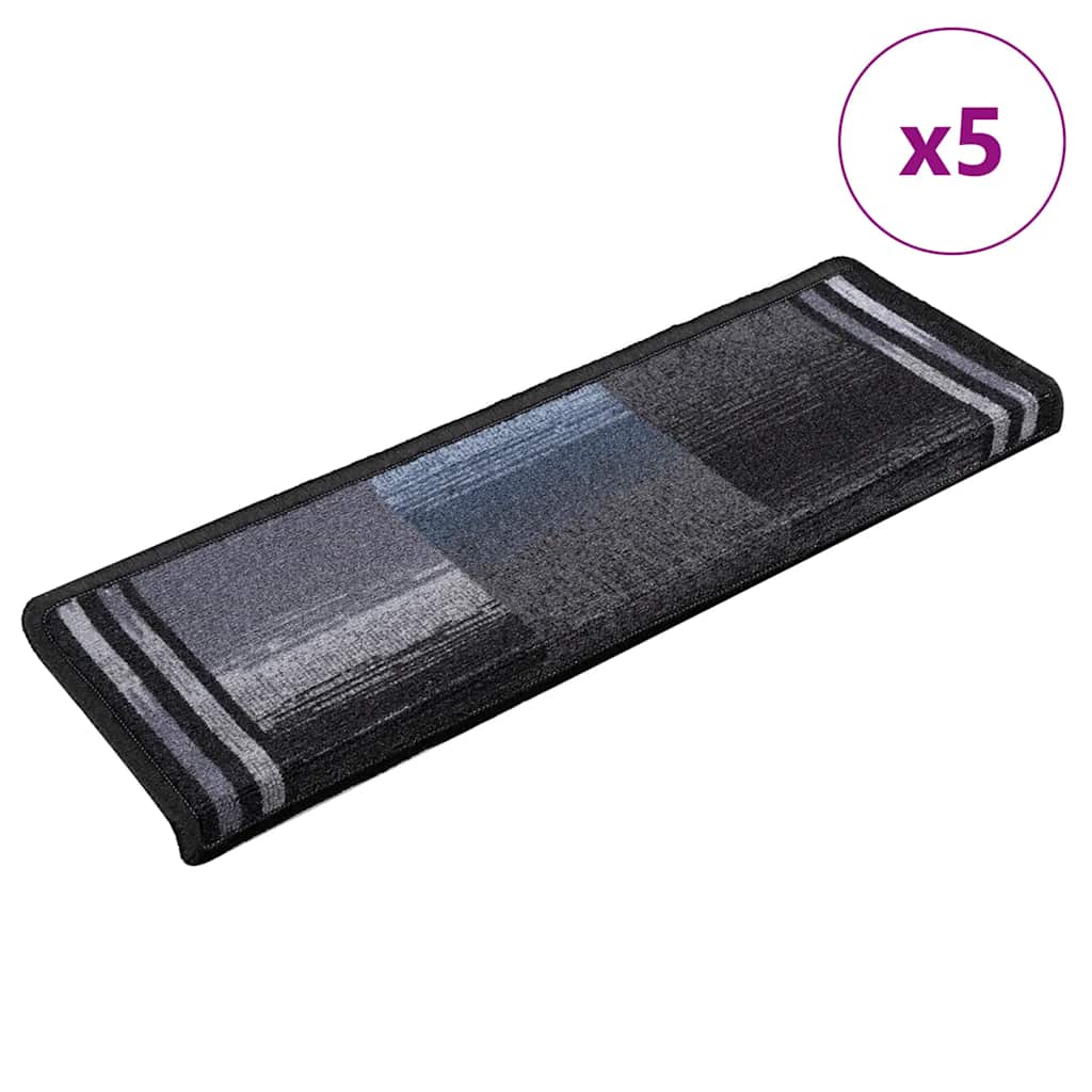 Trapmatten zelfklevend 5 st 65x21x4 cm zwart en grijs is nu te koop bij PeponiXL, paradijselijk wonen!