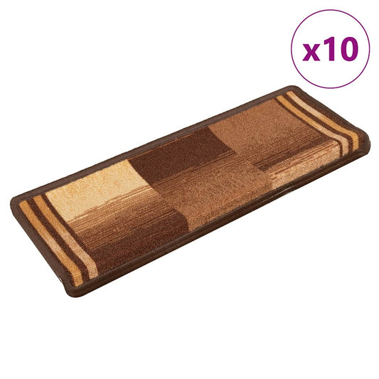 Trapmatten zelfklevend 10 st 65x21x4 cm bruin is nu te koop bij PeponiXL, paradijselijk wonen!