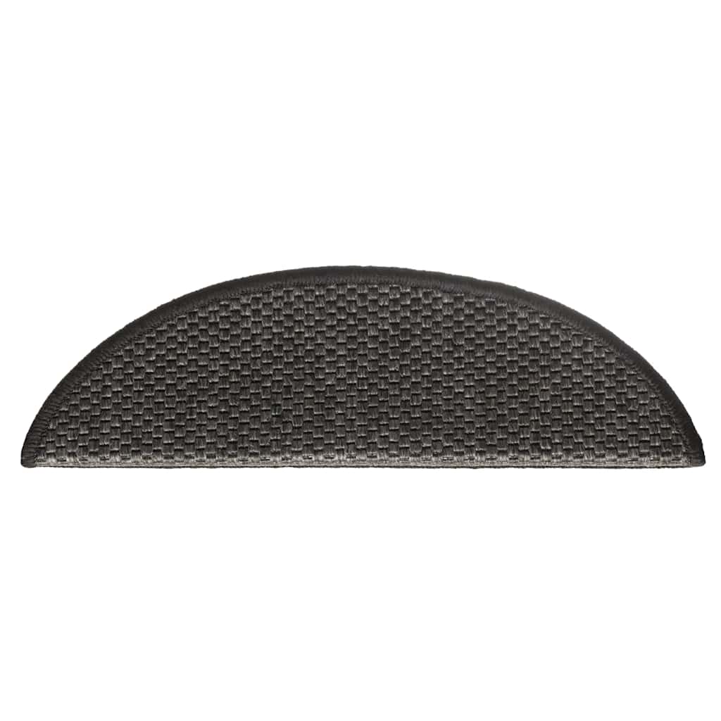 Trapmatten zelfklevend 15st sisal-look 56x17x3cm antracietkleur is nu te koop bij PeponiXL, paradijselijk wonen!