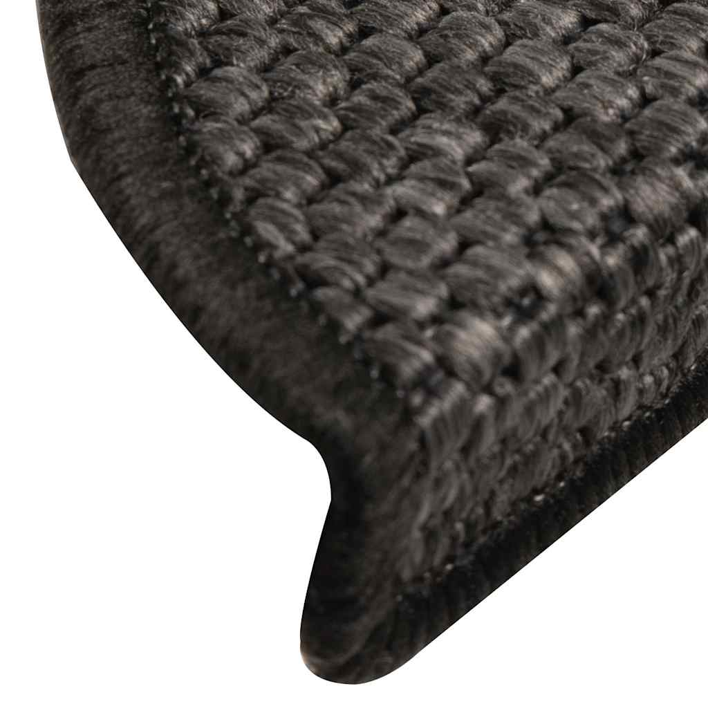 Trapmatten zelfklevend 15st sisal-look 56x17x3cm antracietkleur is nu te koop bij PeponiXL, paradijselijk wonen!