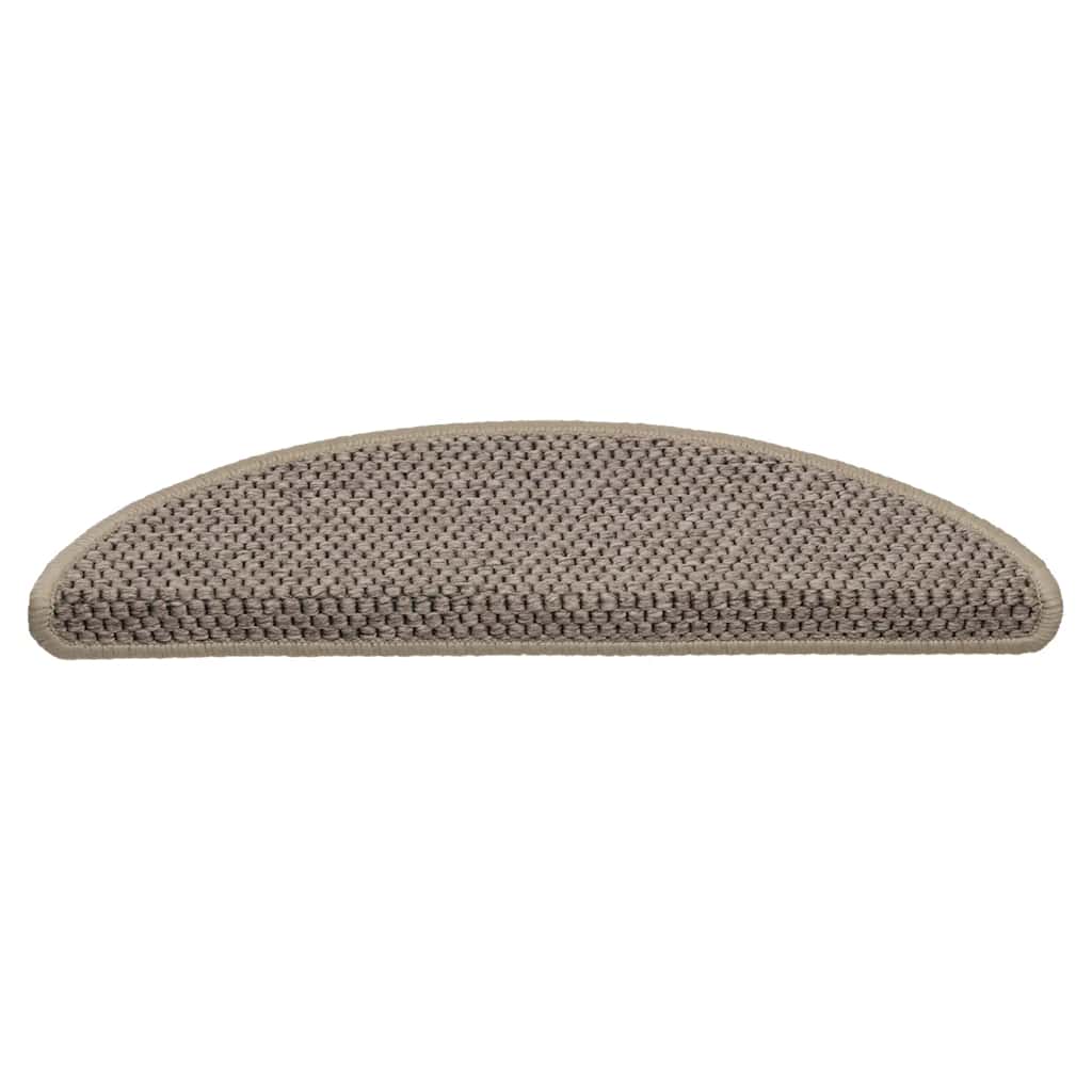 Trapmatten zelfklevend 15 st sisal-look 56x17x3 cm donkerbeige is nu te koop bij PeponiXL, paradijselijk wonen!