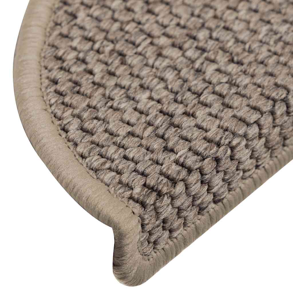 Trapmatten zelfklevend 15 st sisal-look 56x17x3 cm donkerbeige is nu te koop bij PeponiXL, paradijselijk wonen!