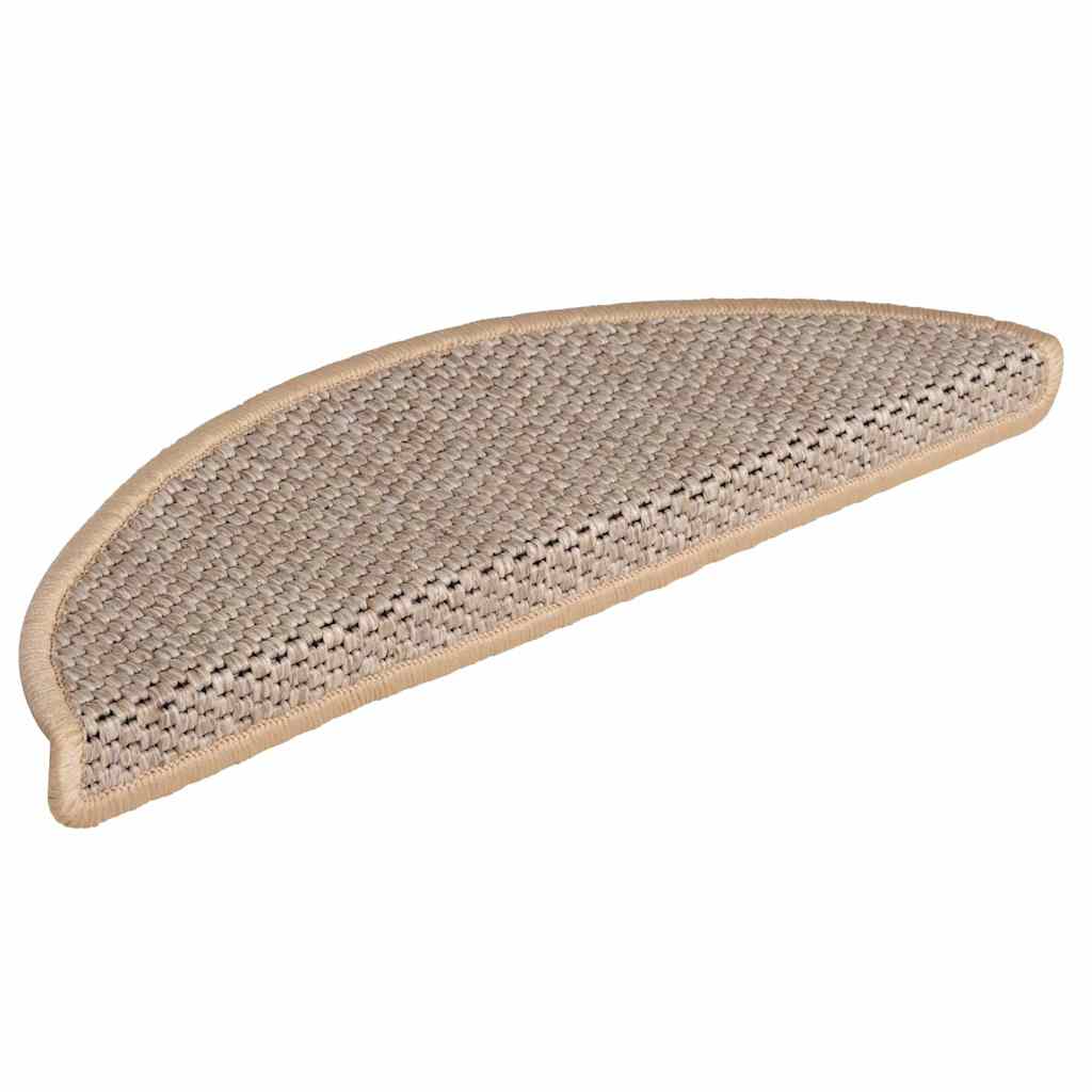 Trapmatten zelfklevend 15 st sisal-look 56x17x3 cm lichtbeige is nu te koop bij PeponiXL, paradijselijk wonen!