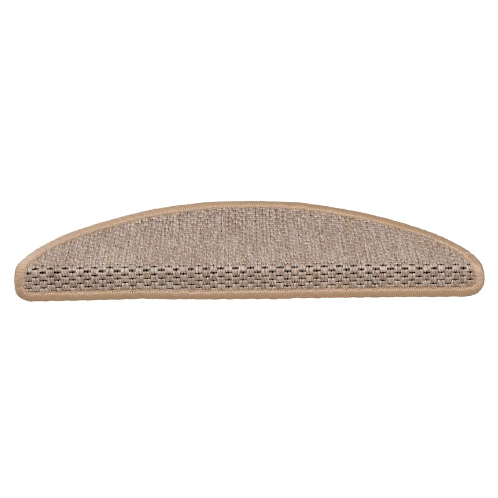 Trapmatten zelfklevend 15 st sisal-look 56x17x3 cm lichtbeige is nu te koop bij PeponiXL, paradijselijk wonen!